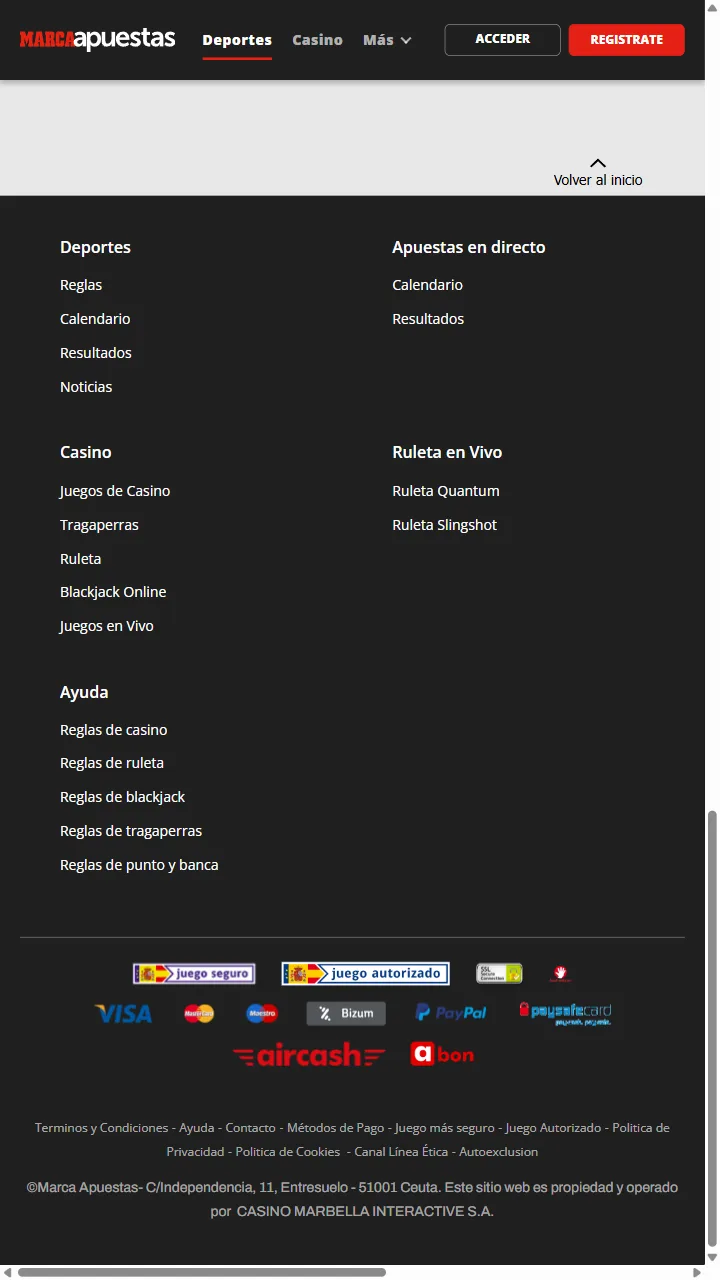 Captura 3 de Marca Apuestas